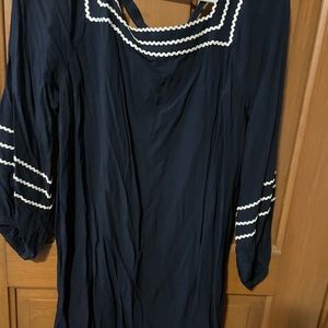 LOFT navy blue dress NWT